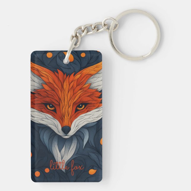 Little Fox Customisable Key Ring (Back)