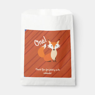 Little Fox Cute Colourful 1st Birthday Party Theme Favour Bags