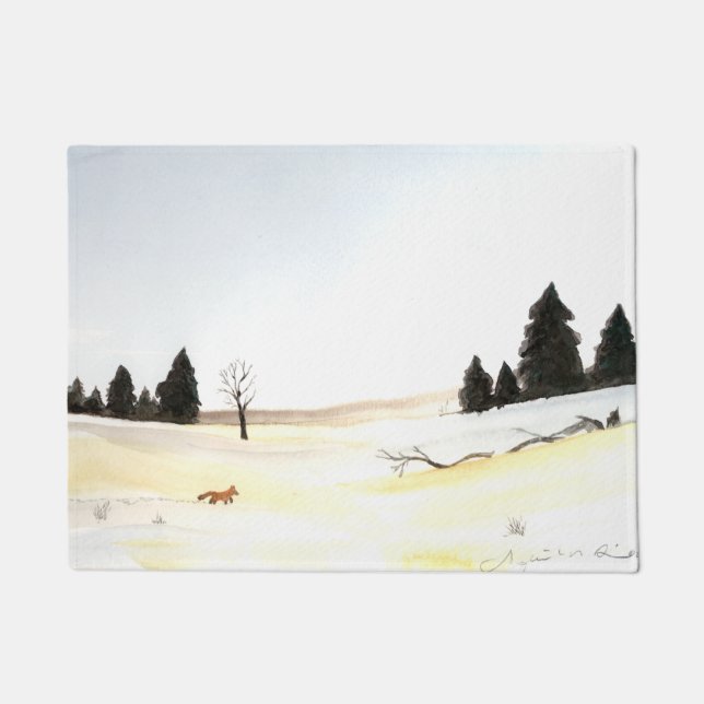 Little Fox Doormat (Front)