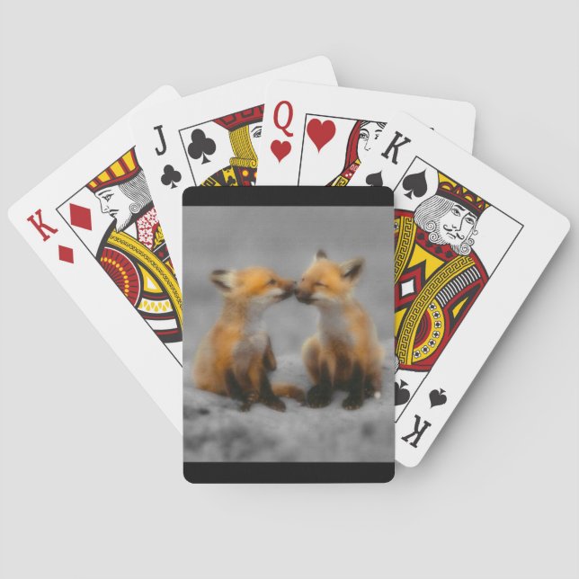 Little Fox Love Playing Cards (Back)