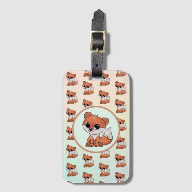 Little Fox Luggage Tag (Front Vertical)