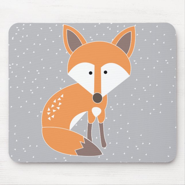 Little Fox Mouse Mat (Front)
