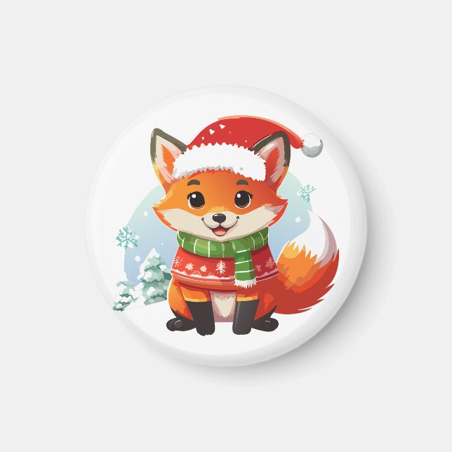 Little Fox’s Christmas Eve Magnet (Front)