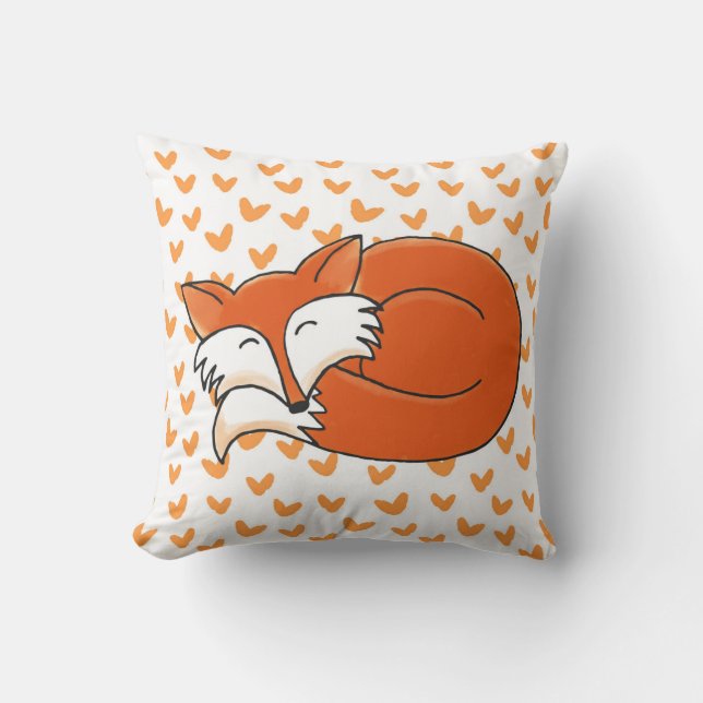 Little Fox Sleeping Cushion (Front)