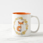 Little Fox Two-Tone Coffee Mug<br><div class="desc">Adorable vector illustration of a fox.</div>