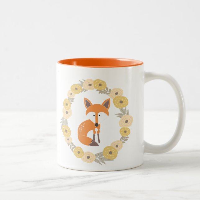 Little Fox Two-Tone Coffee Mug (Right)