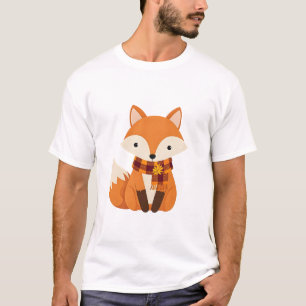 Little Fox with Scarf T-Shirt