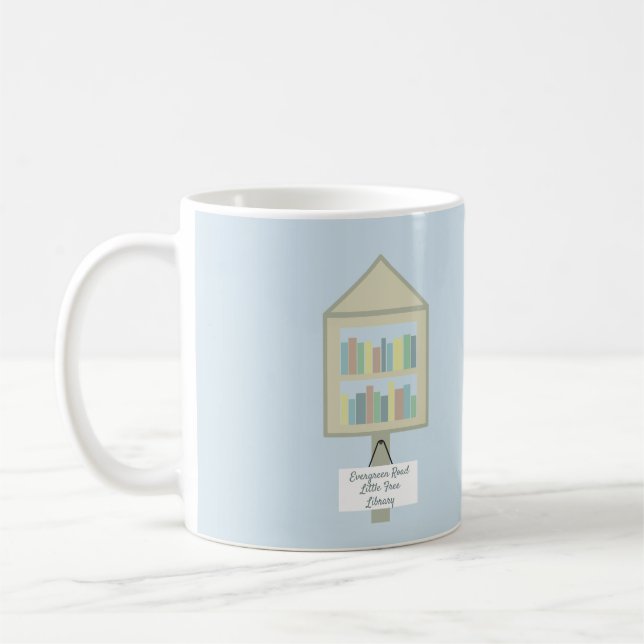 Little Free Library Personalised Coffee Mug (Left)