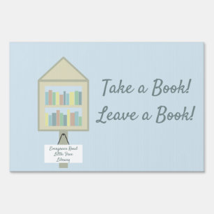 Little Free Library Personalised Lawn Sign