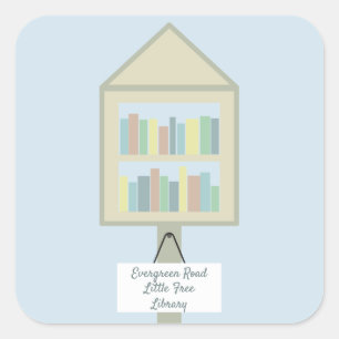 Little Free Library Personalised Stickers