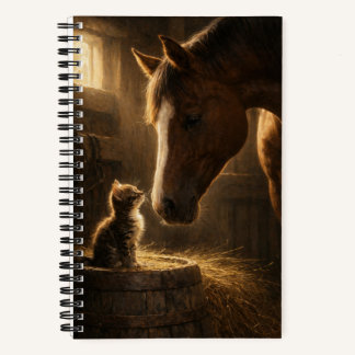 Little Friend | Horse & Kitten | Notebook