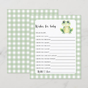 Little Frog baby shower Wishes for baby