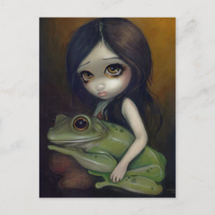 "Little Frog Girl" Postcard
