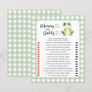 Little frog - mummy or daddy baby shower game