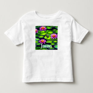 Little Frog on Lily Pad Toddler T-Shirt