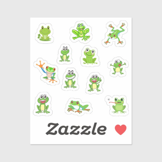 Little Frog Stickers (Sheet)