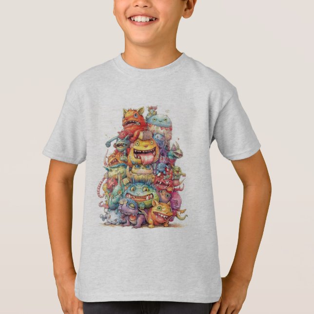 Little Funny Monsters T-Shirt (Front)