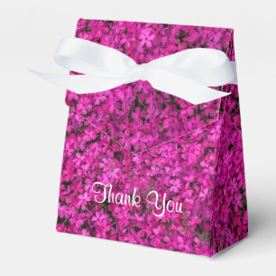 Little Fuschia Flowers Tent Favour Box