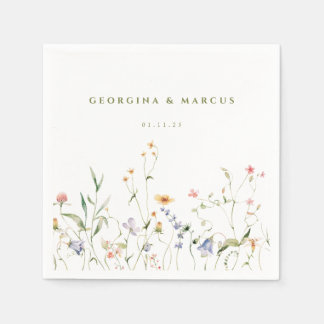 Little Garden Wedding Napkin