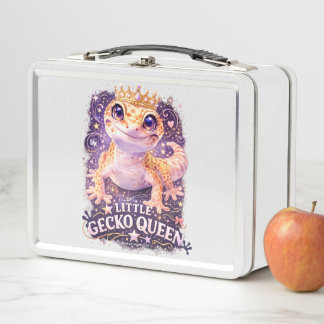 LITTLE GECKO QUEEN - METAL LUNCH BOX 