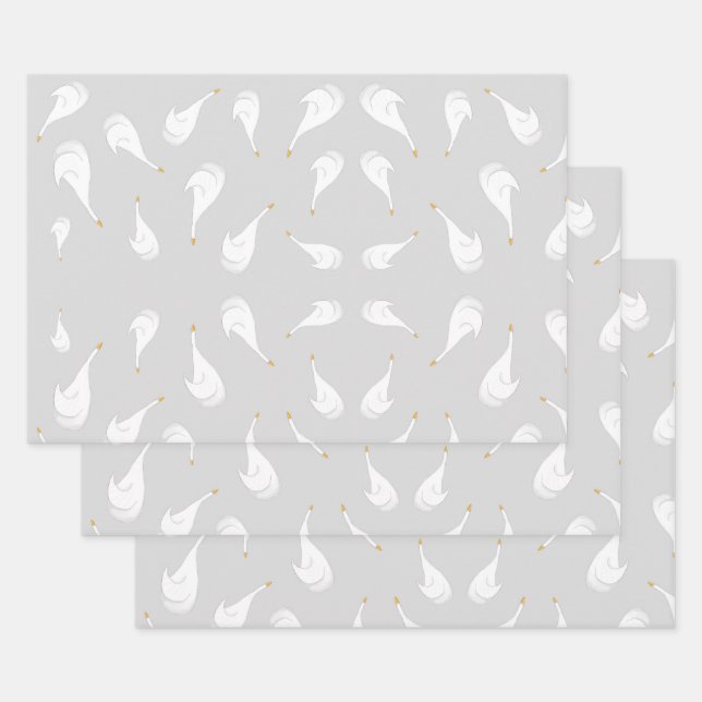 Little Geese Wrapping Paper Sheet (Set)