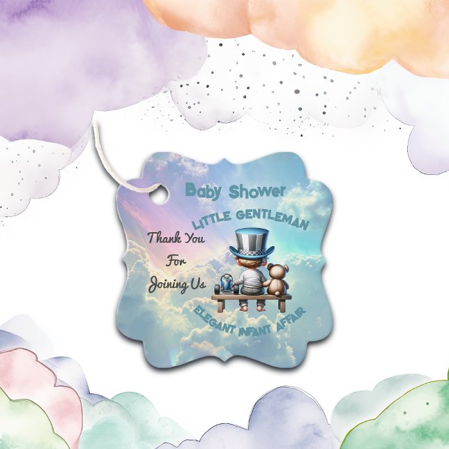 Little Gentleman Baby Shower |  Favour Tags (Creator Uploaded)