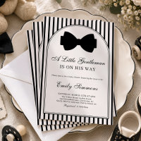 Little Gentleman Black Bow Tie Baby Shower