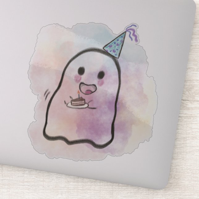 Little ghost celebrates birthday  (Detail)
