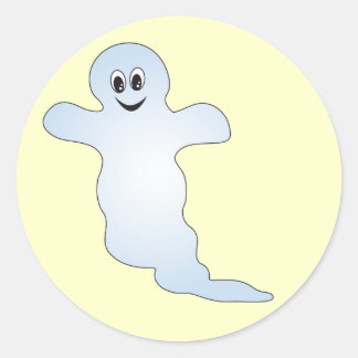 Little Ghost Classic Round Sticker