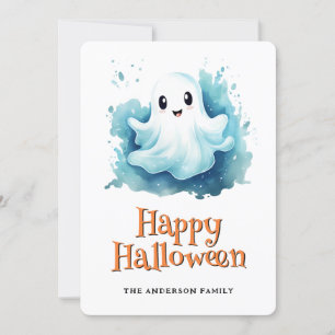 Little Ghost Happy Halloween Card