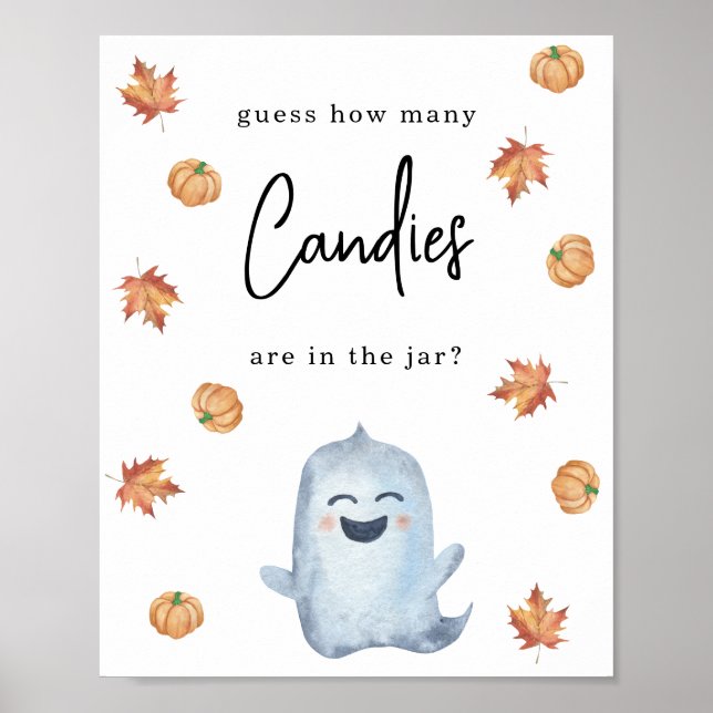 Little ghost - How many candies Poster (Front)