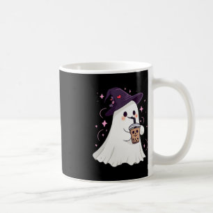 Little Ghost Ice Coffee Spooky Season Cute Ghost H Coffee Mug