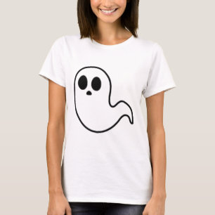 Little Ghost Subtle Halloween Fall Minimal Spooky T-Shirt