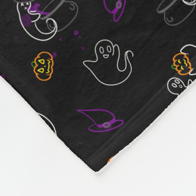 Little Ghosts Fleece Blanket (Corner)