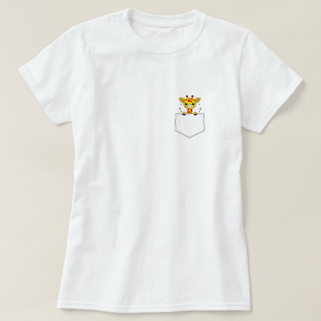 “Little Giraffe, Big Heart” T-Shirt (Design Front)
