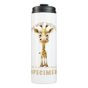 Little Giraffe I'm Not Weird I'm Rare Cute Funny Thermal Tumbler
