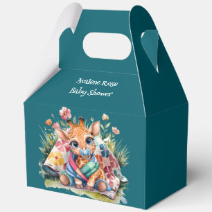 Little Giraffe Pacifier and Blanket Baby Shower Favour Box