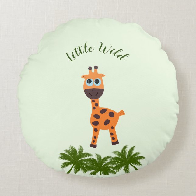 Little giraffe round cushion (Front)