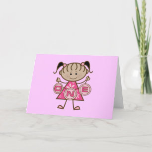 Little Girl 1st Birthday T-shirts and Gifts Card