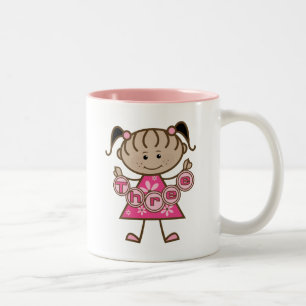 Little Girl 3rd Birthday Tshirts and Gifts Two-Tone Coffee Mug
