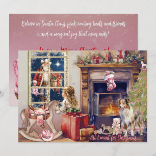 Little Girl, "All I Want For Christmas" Card