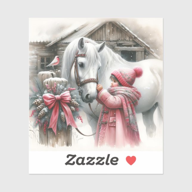 Little Girl and her Horse Christmas (Sheet)
