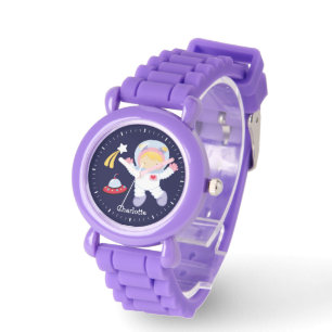 Little Girl Astronaut Personalised Watch
