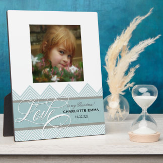Little Girl Baby Chic Chevron Modern Personalised Plaque