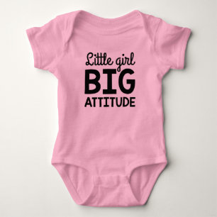 Little Girl Big Attitude Baby Bodysuit