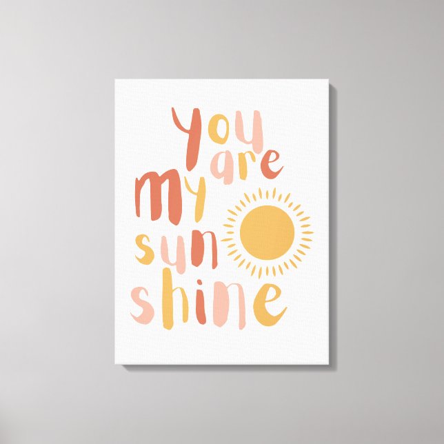 Little Girl Boho Sunshine Wall art Décor Canvas (Front)