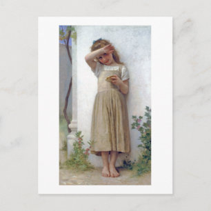 Little Girl, Bouguereau Postcard