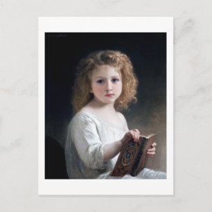 Little Girl, Bouguereau Postcard