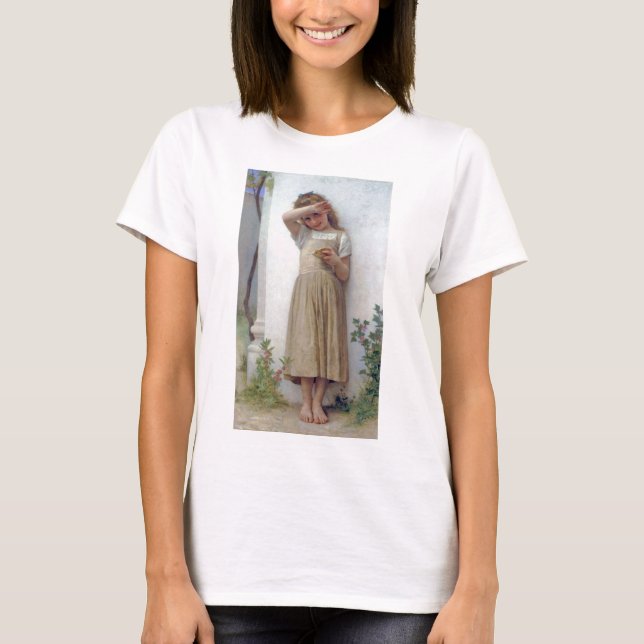 Little Girl, Bouguereau T-Shirt (Front)