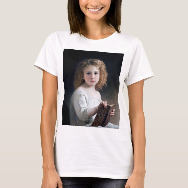 Little Girl, Bouguereau T-Shirt (Front)